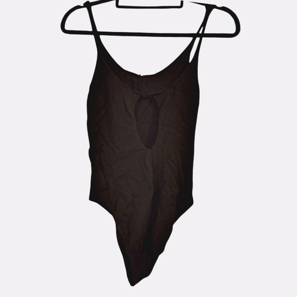 Ksubi black V front knit bodysuit in Size S - Picture 2 of 7